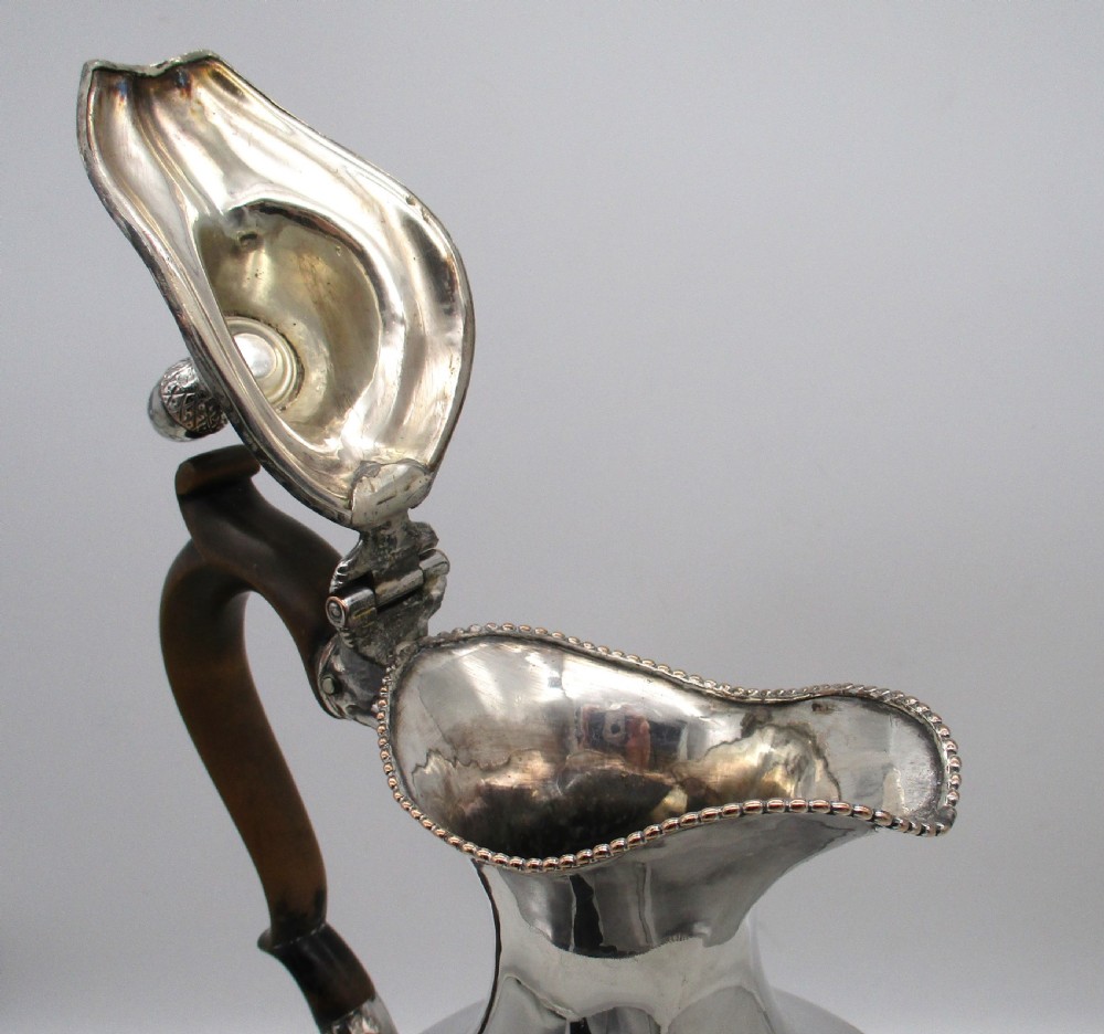 Tall Old Sheffield Plated Wine Ewer View VI