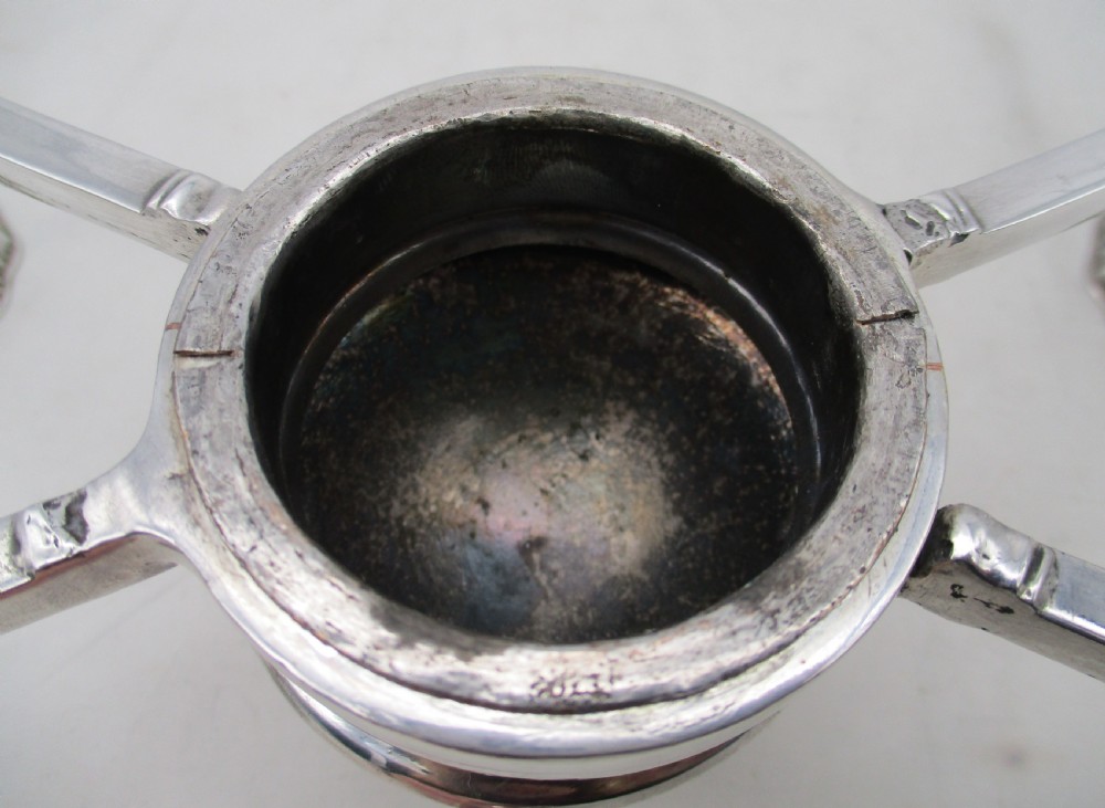 Late 18th Century Old Sheffield Plated Dish Cross View IV