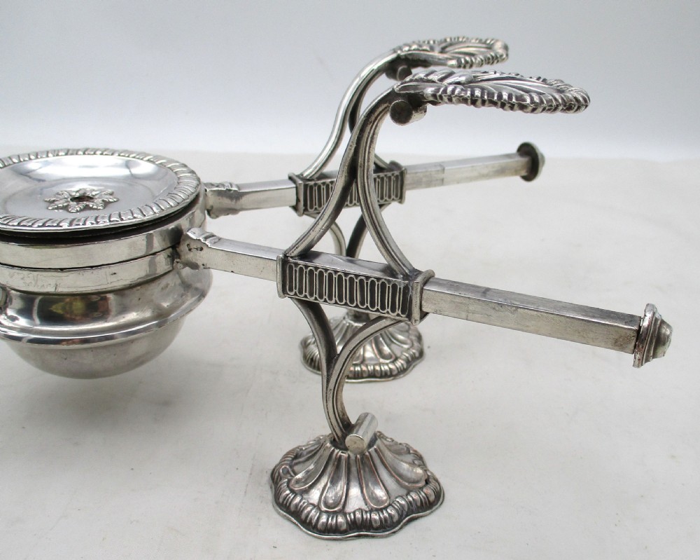 Late 18th Century Old Sheffield Plated Dish Cross View VI