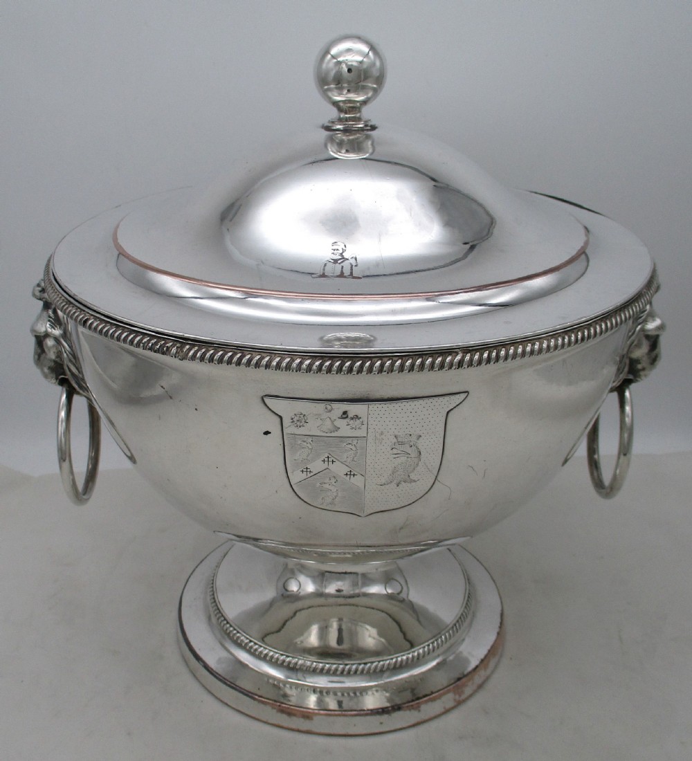 Large Fine Old Sheffield Plated Soup Tureen View II
