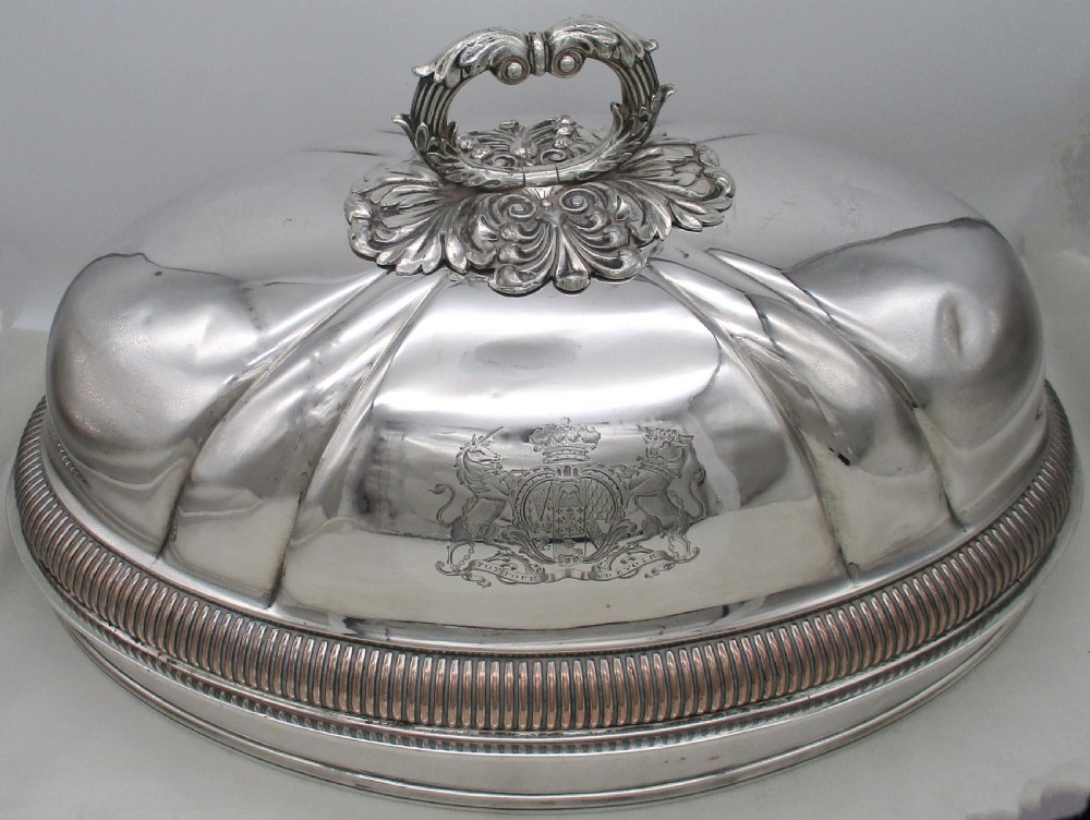 Matthew Boulton Large Old Sheffield Plated Meat Dome