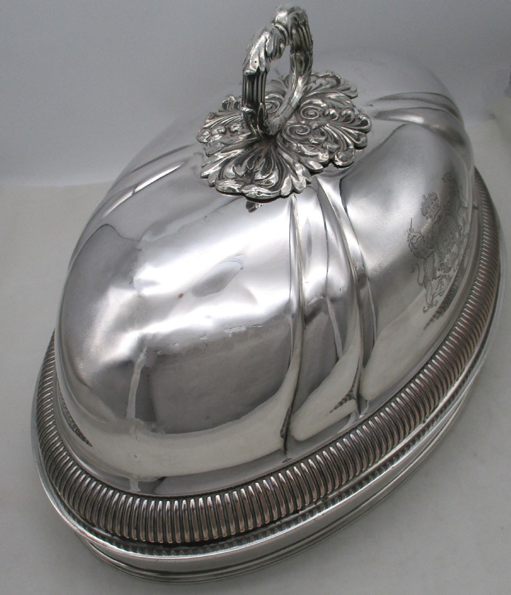 Matthew Boulton Large Old Sheffield Plated Meat Dome View IV