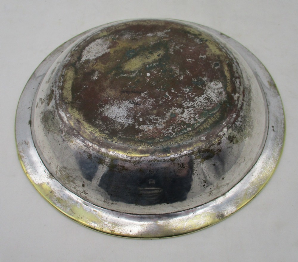 Rare French Brass Begging Bowl - Carmelite Order View VIII