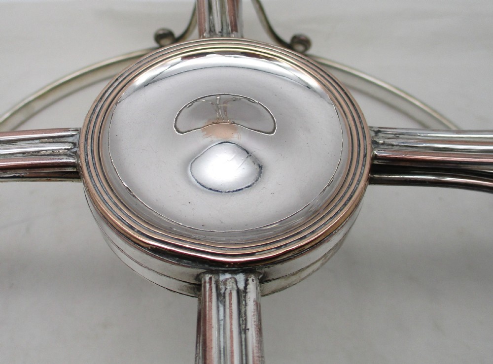 Fine Old Sheffield Plated Dish Ring View V