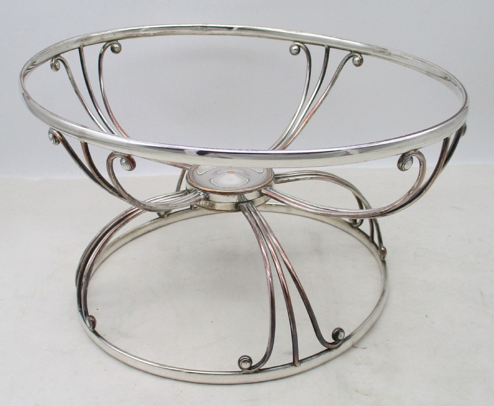 Fine Old Sheffield Plated Dish Ring View VI