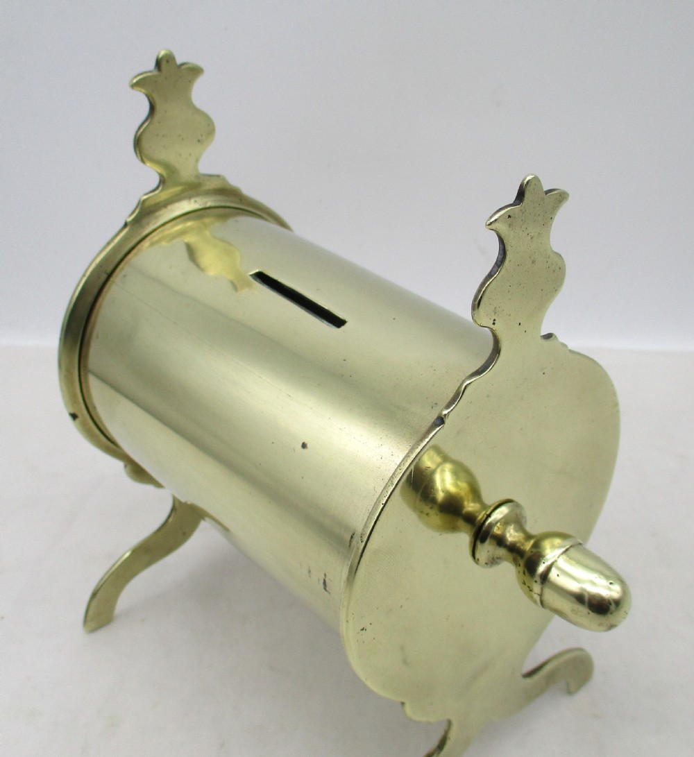 Elegant 19th Century Brass Alms Box View V