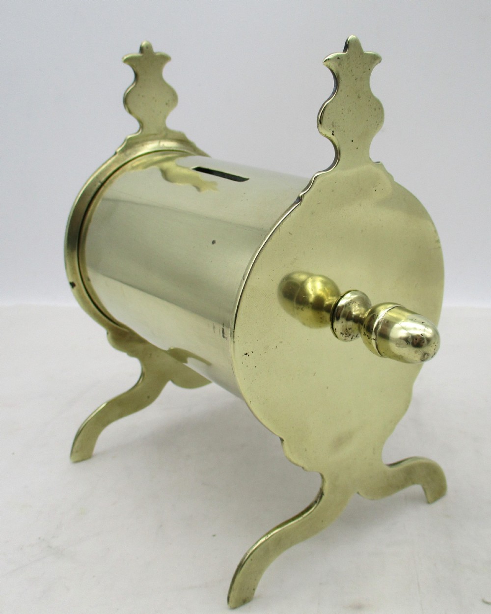 Elegant 19th Century Brass Alms Box View VI
