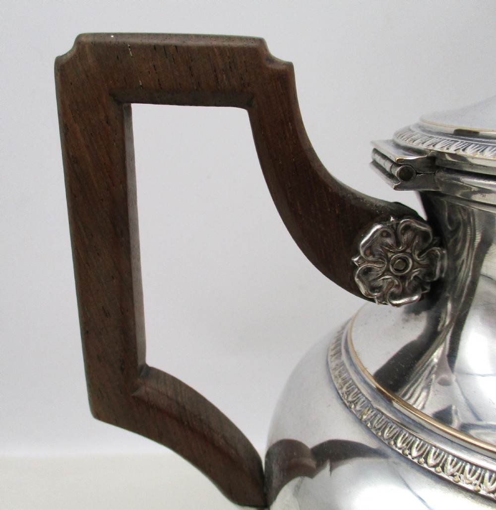 French Silver Plated Coffee Pot by Victor Saglier Paris View V