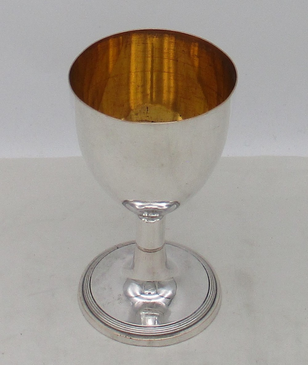 Fine 18th Century Old Sheffield Plated Wine Goblet