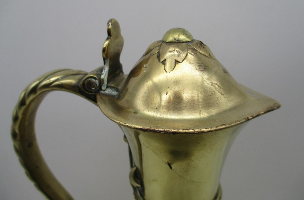 Rare 19th Century Brass Wine Ewer View III