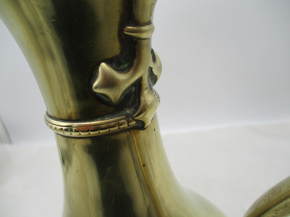 Rare 19th Century Brass Wine Ewer View X