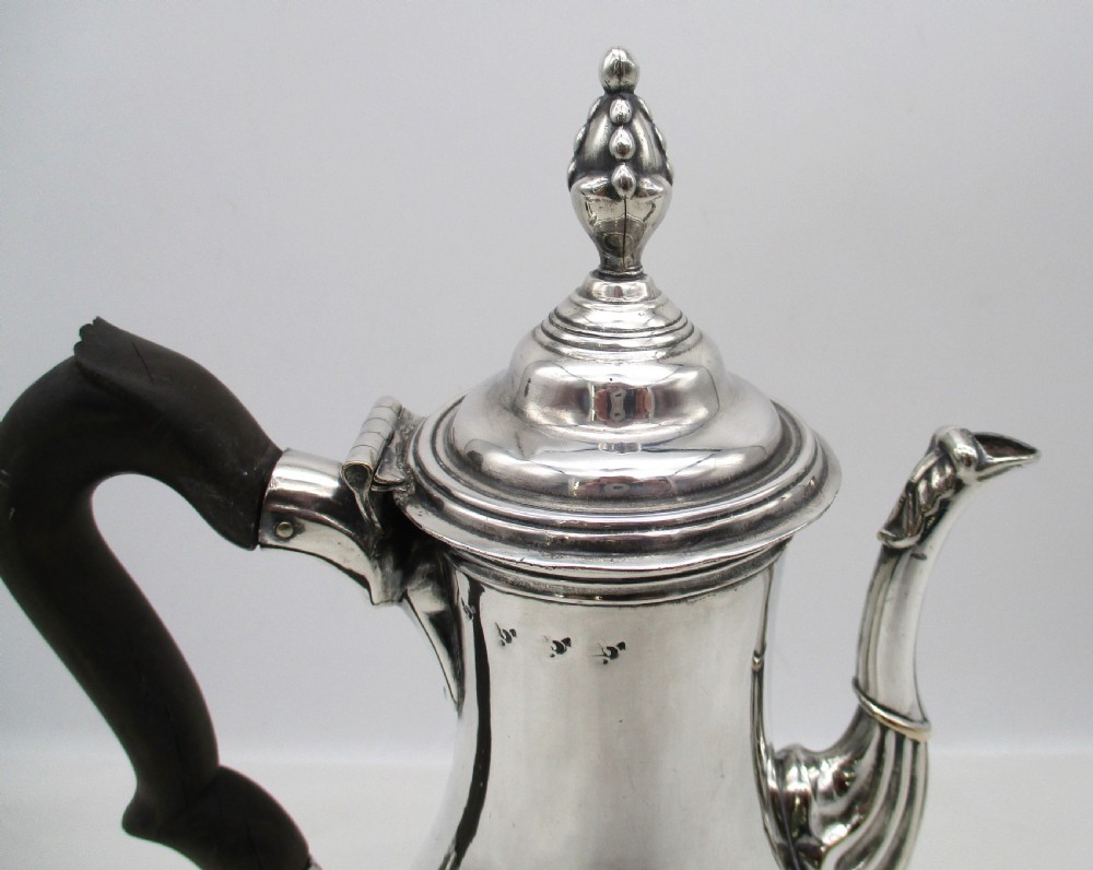Rare Small Old Sheffield Plated Coffee Pot Early Marks View III