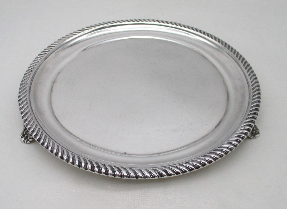 Small Old Sheffield Plated Tray c1800 View II