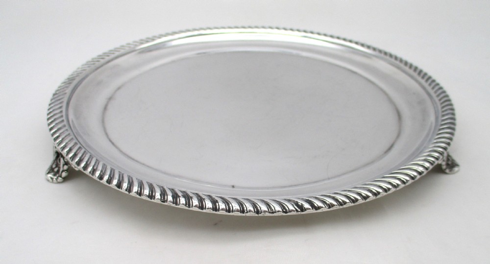 Small Old Sheffield Plated Tray c1800 View III
