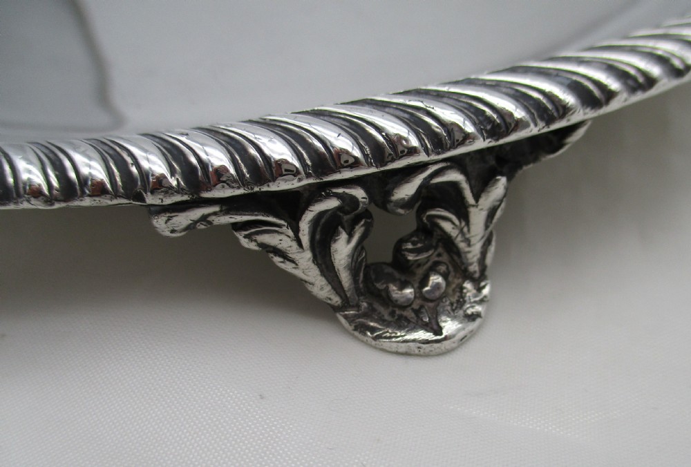 Small Old Sheffield Plated Tray c1800 View IV