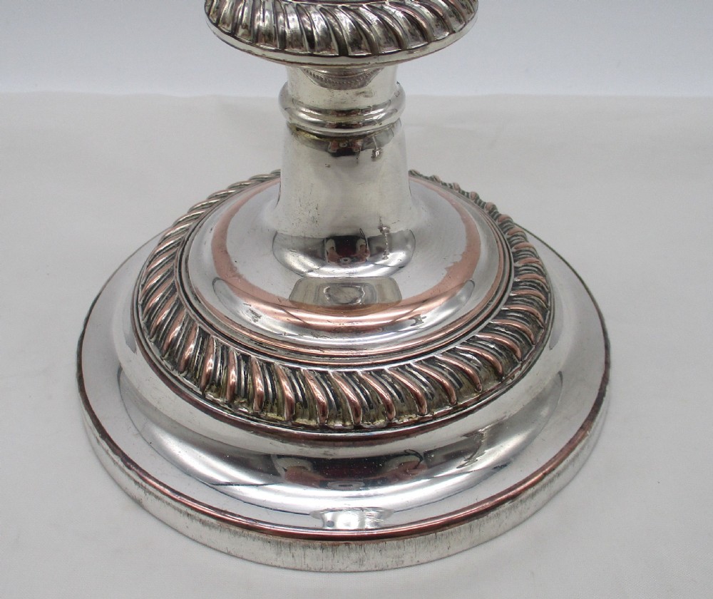 Good Pair of Old Sheffield Plated Candlesticks View VI
