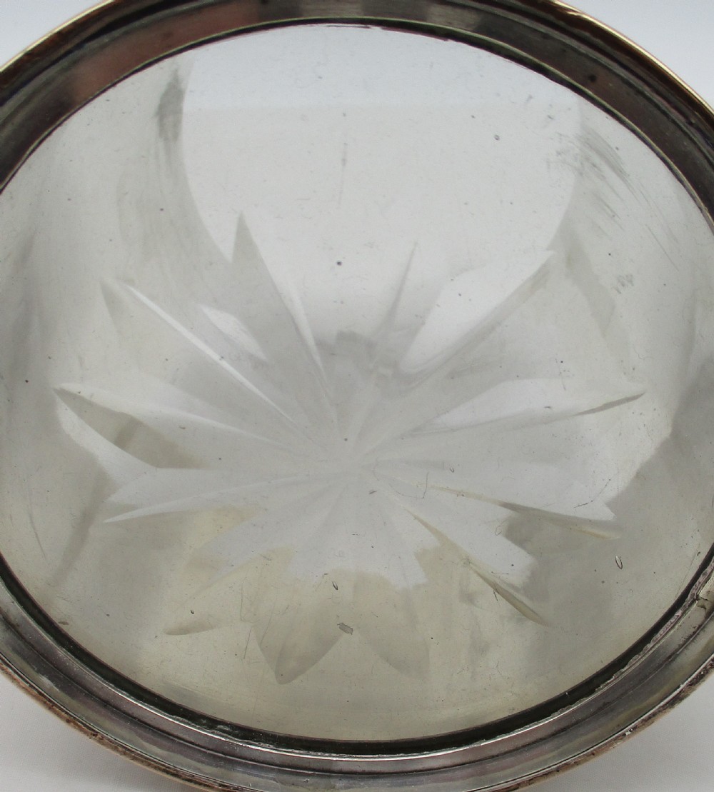 Fine Old Sheffield Plated Tankard with Glass Bottom View VII