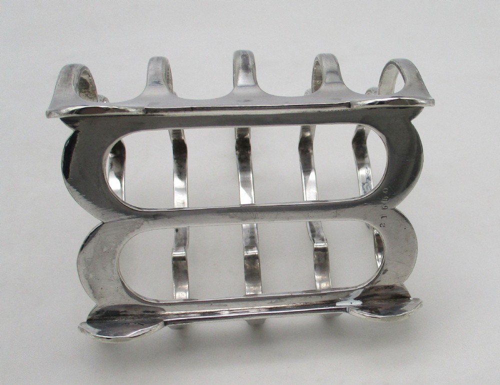 Fine Pair of Silver Plated Toast Racks by Elkington View III