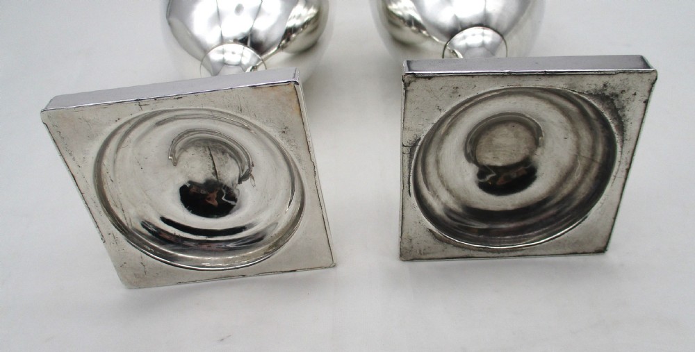 18th Century Pair of Old Sheffield Plated Wine Goblets View V
