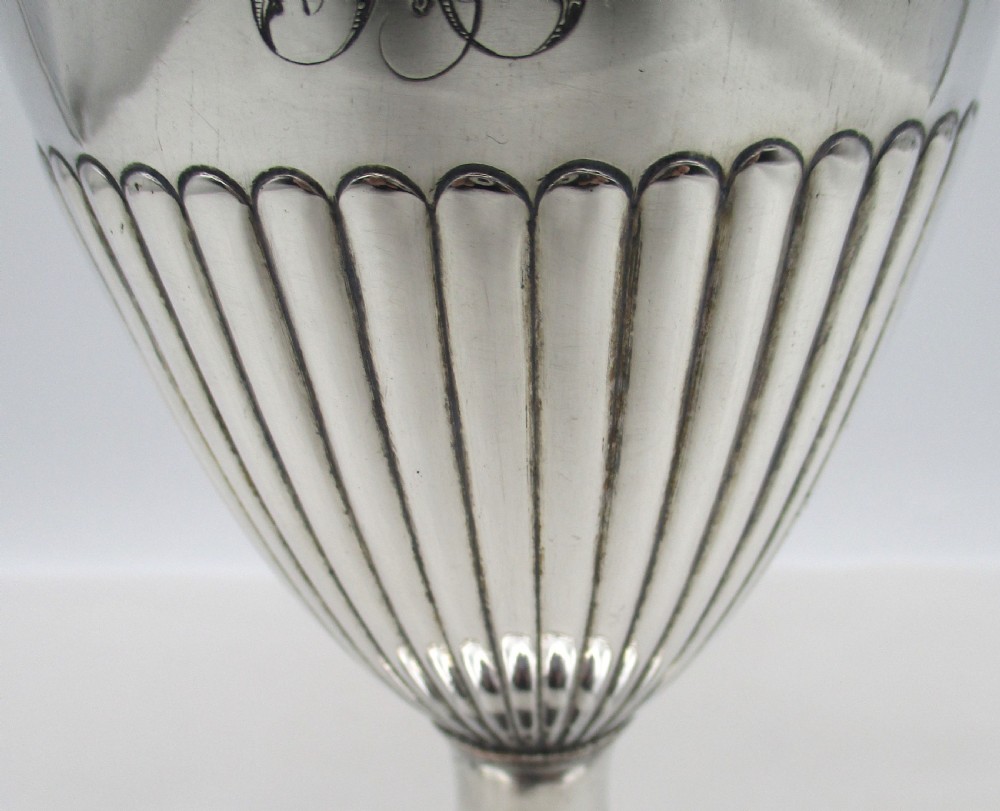 18th Century Old Sheffield Plated Wine Goblet  View IV