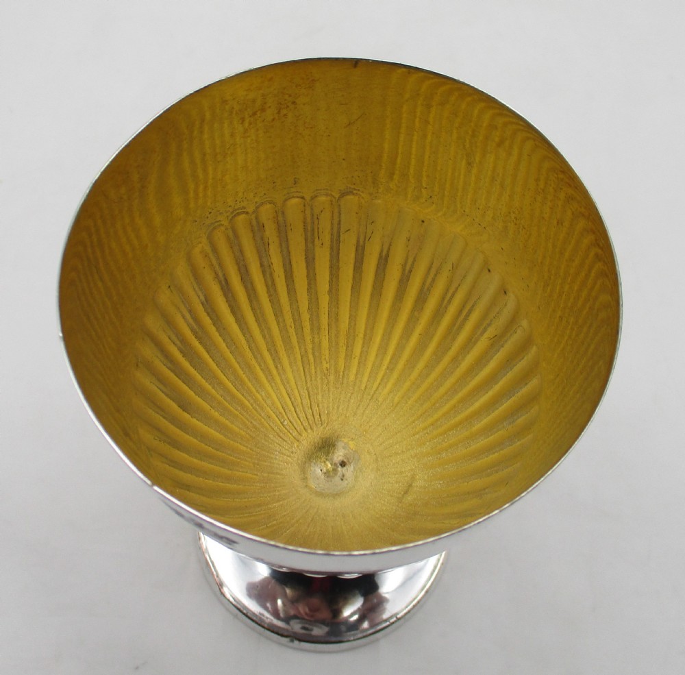 18th Century Old Sheffield Plated Wine Goblet  View V
