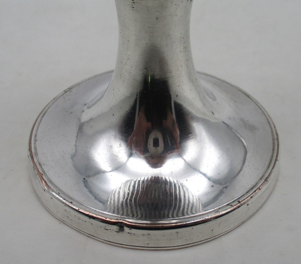 18th Century Old Sheffield Plated Wine Goblet  View VI