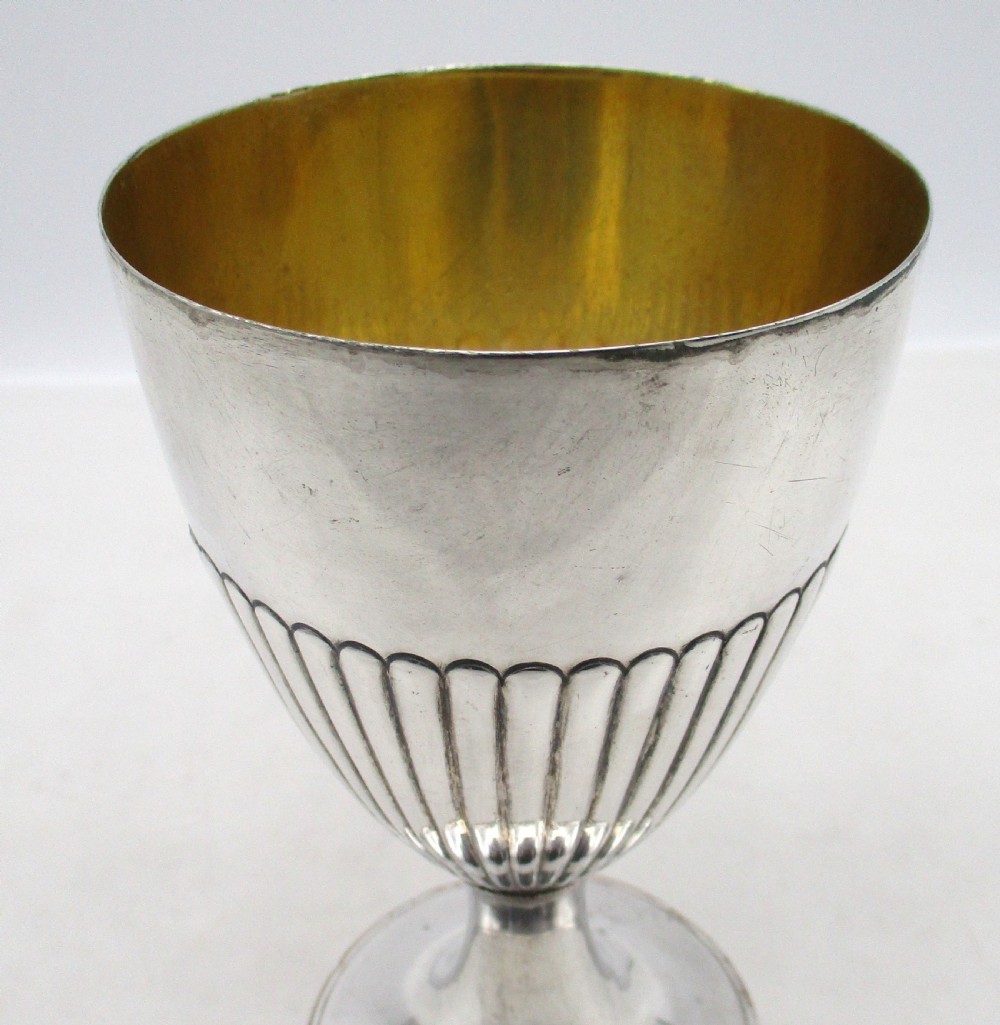 18th Century Old Sheffield Plated Wine Goblet  View VII