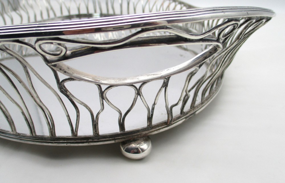 Rare 18th Century Old Sheffield Plated Wirework Tray View IV