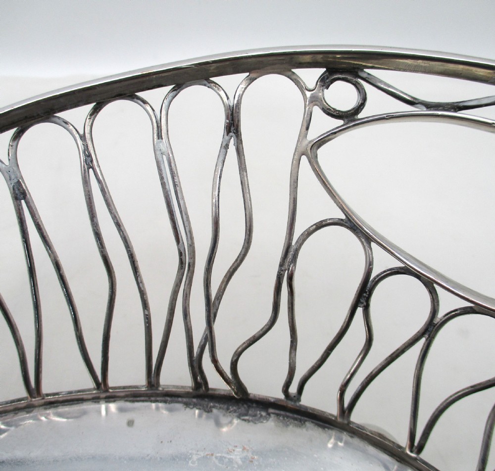 Rare 18th Century Old Sheffield Plated Wirework Tray View V