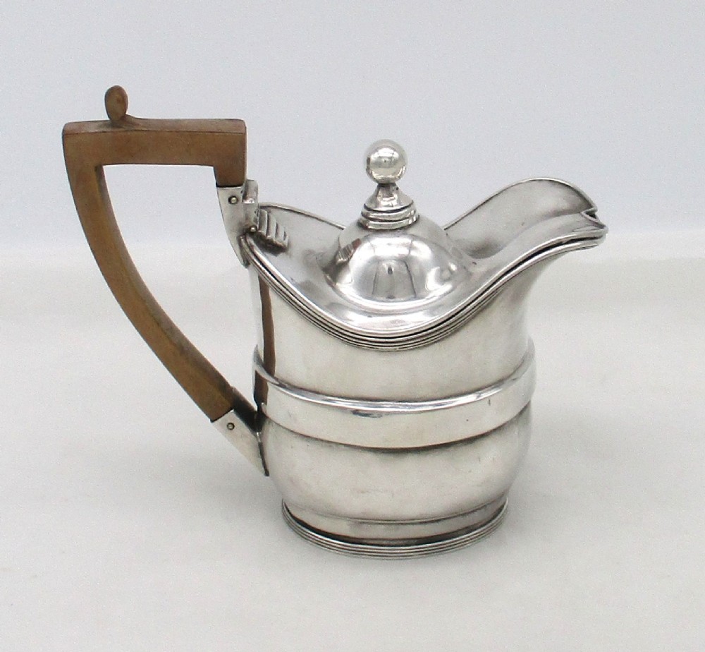 Small Old Sheffield Plated Lidded Jug c1830