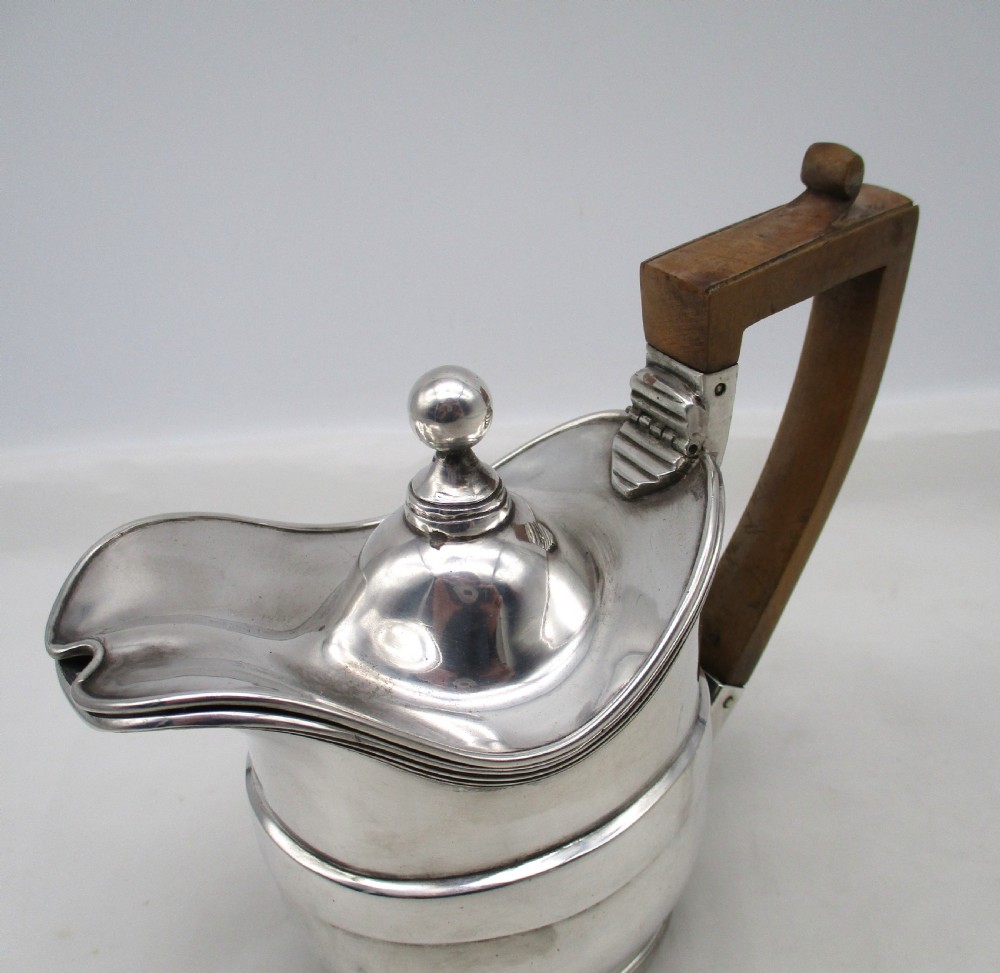 Small Old Sheffield Plated Lidded Jug c1830 View VI