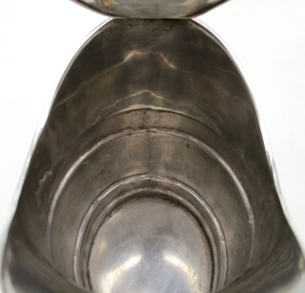 Small Old Sheffield Plated Lidded Jug c1830 View VIII