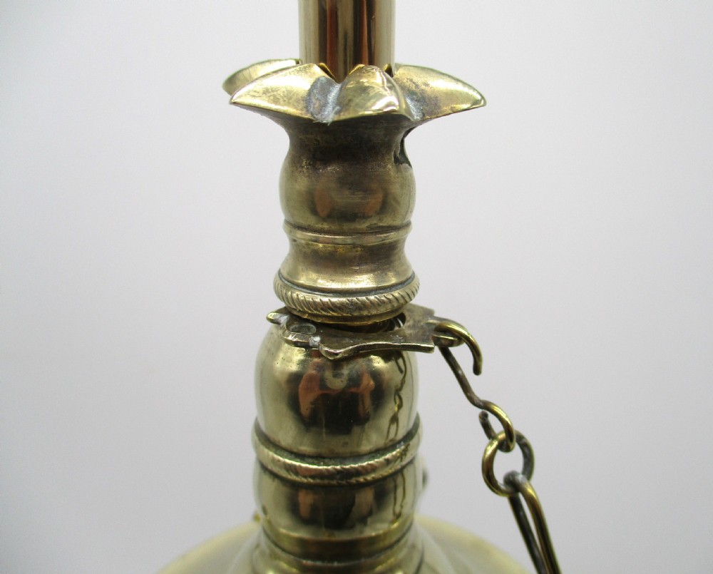 Fine 19th Century Brass Lucerne Whale Oil Lamp View VIII