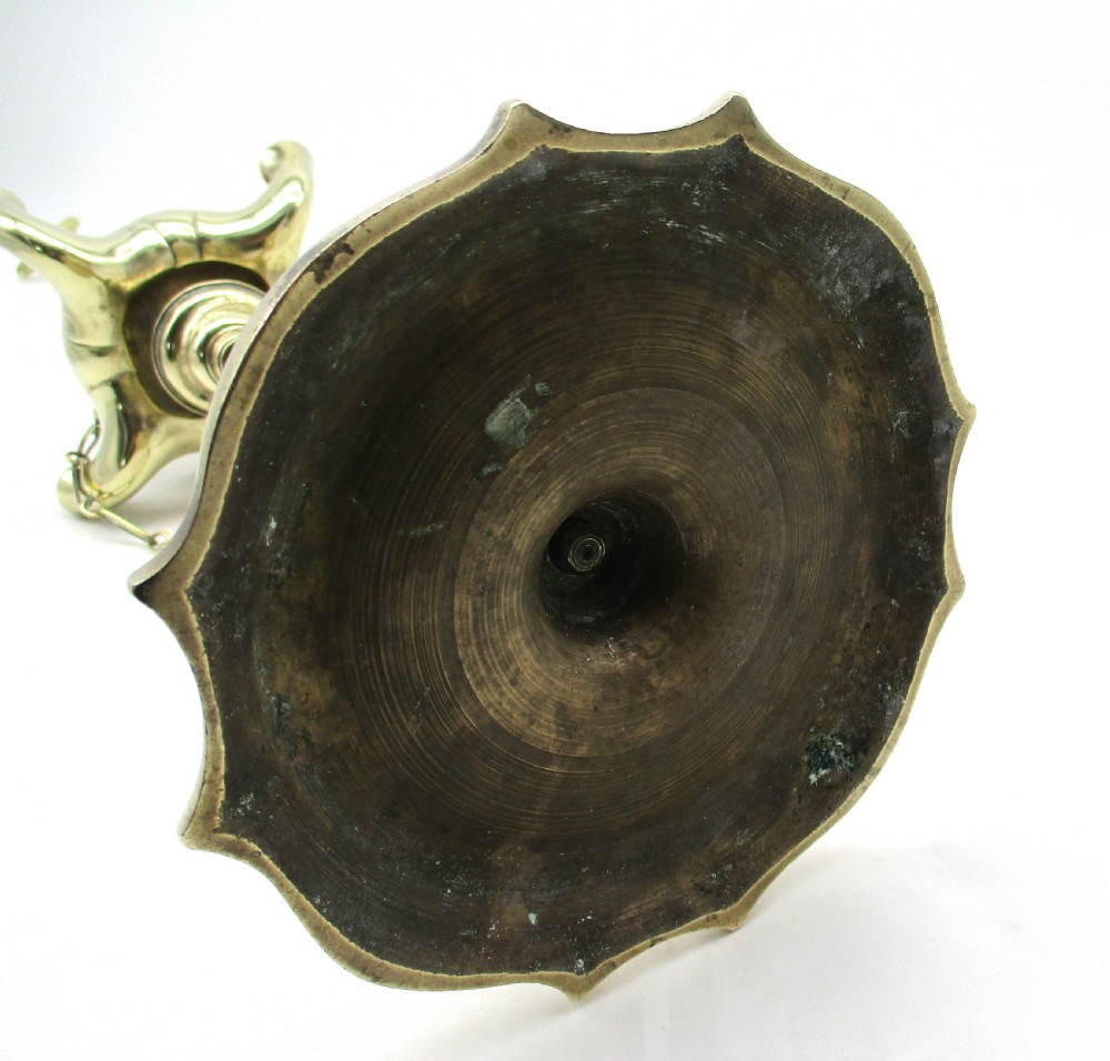 Fine 19th Century Brass Lucerne Whale Oil Lamp View IX