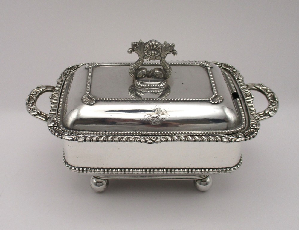 Small Old Sheffield Plated Sauce Tureen