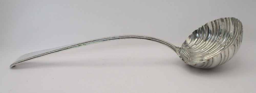 Rare 18th Century Old Sheffield Plated Soup Ladle