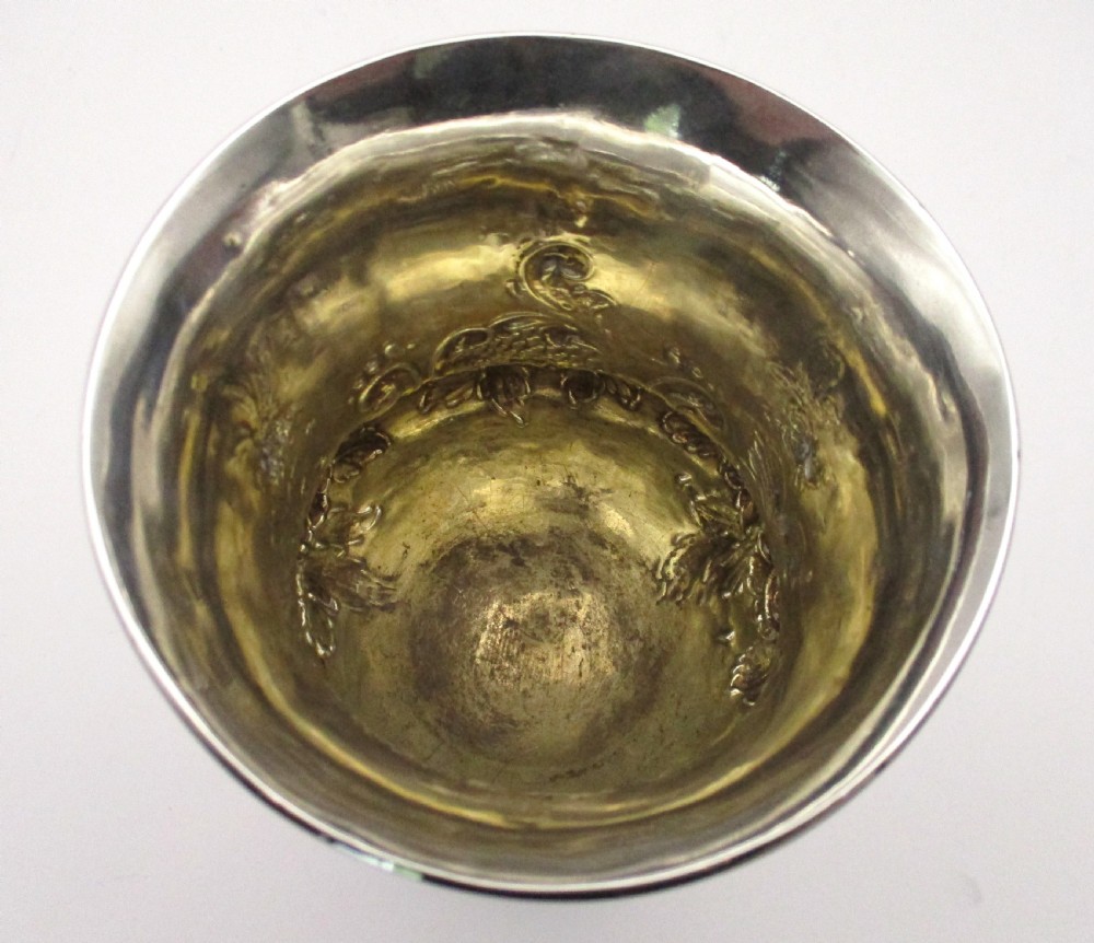 Victorian Silver Goblet - London 1862 View IV