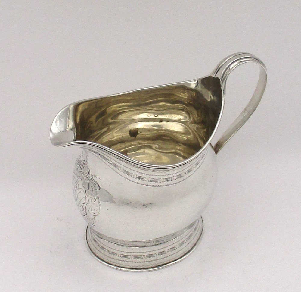 George III Silver Milk Jug - London 1796 - Robert & David Hennell 