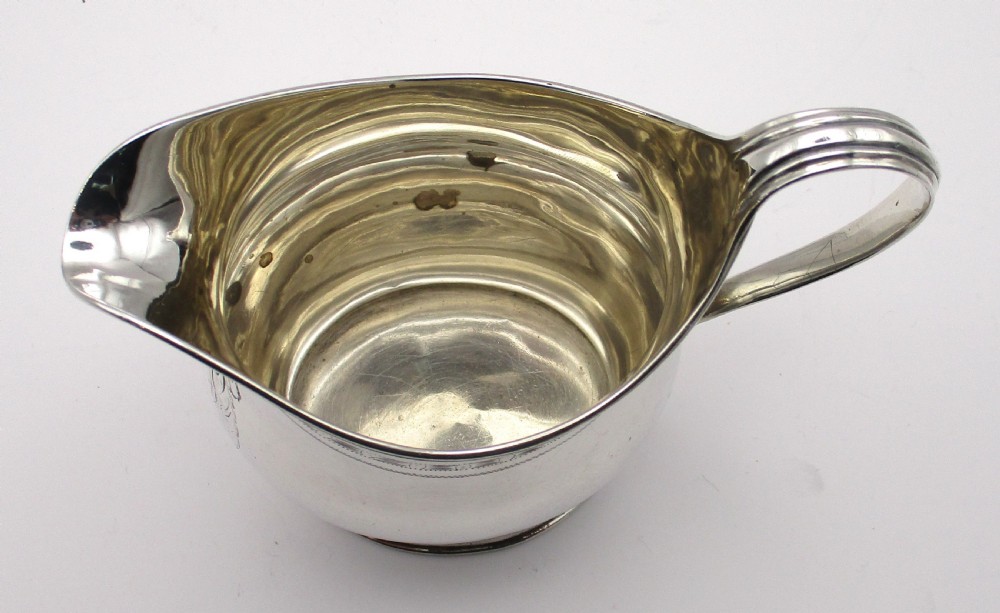 George III Silver Milk Jug - London 1796 - Robert & David Hennell  View II