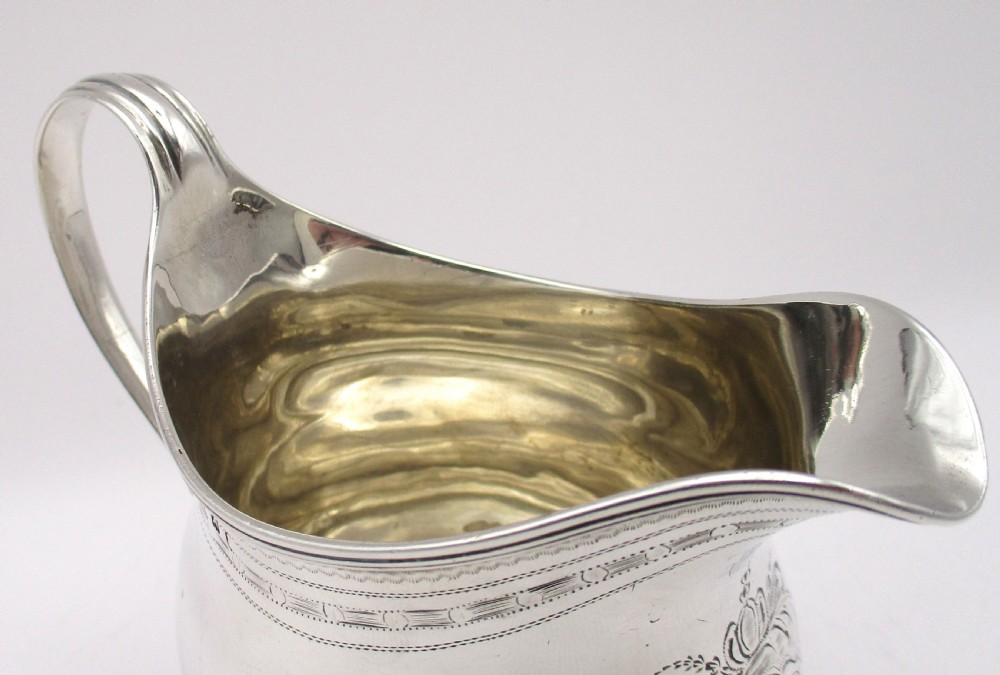 George III Silver Milk Jug - London 1796 - Robert & David Hennell  View VI