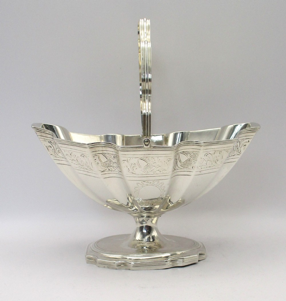George III Solid Silver Sweetmeat Basket - Newcastle c1800  - John Langlands II