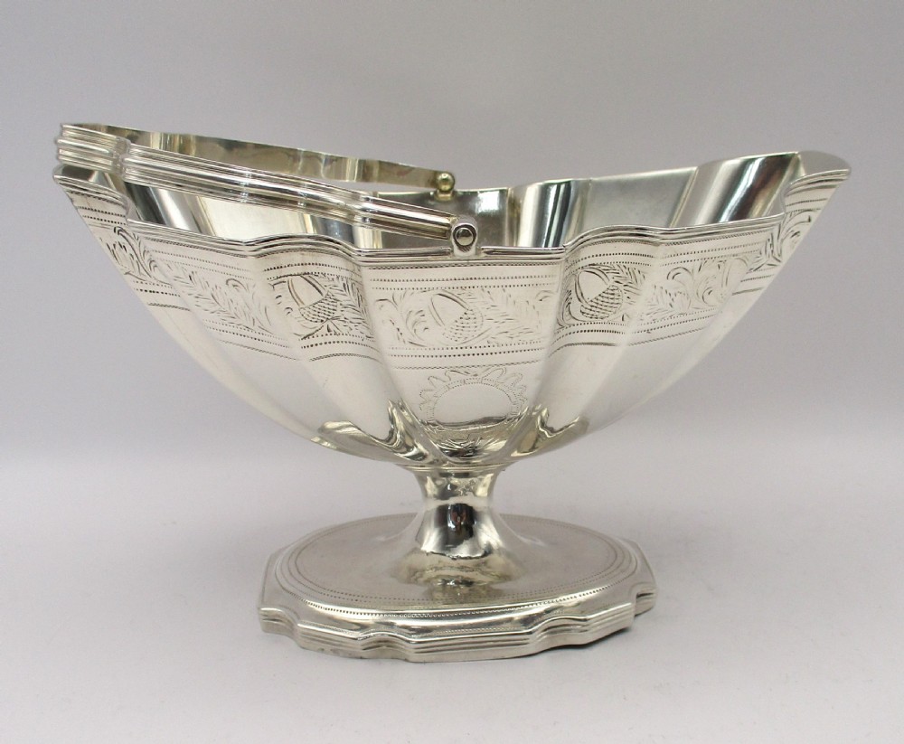 George III Solid Silver Sweetmeat Basket - Newcastle c1800  - John Langlands II View III