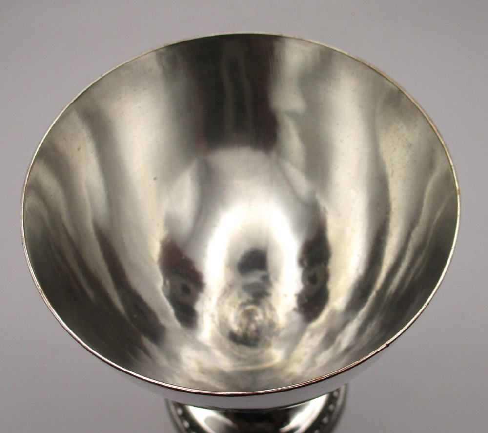 Fine Pair of Old Sheffield Plated Wine Goblets c1790 View VI