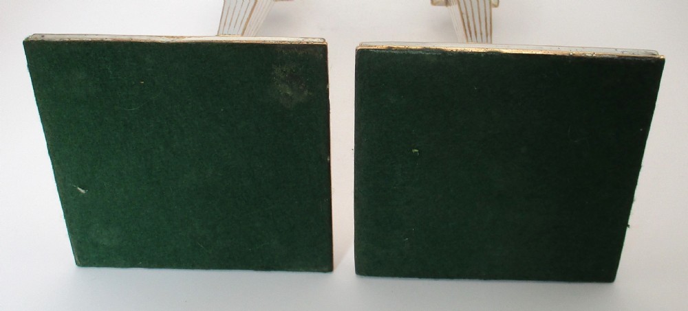 Tall Pair of Old Sheffield Plated Candlesticks View VI