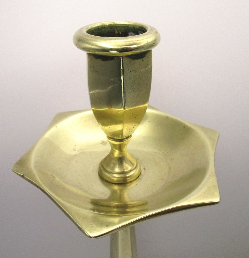 Pair of Brass Church Candlesticks c1900 View V