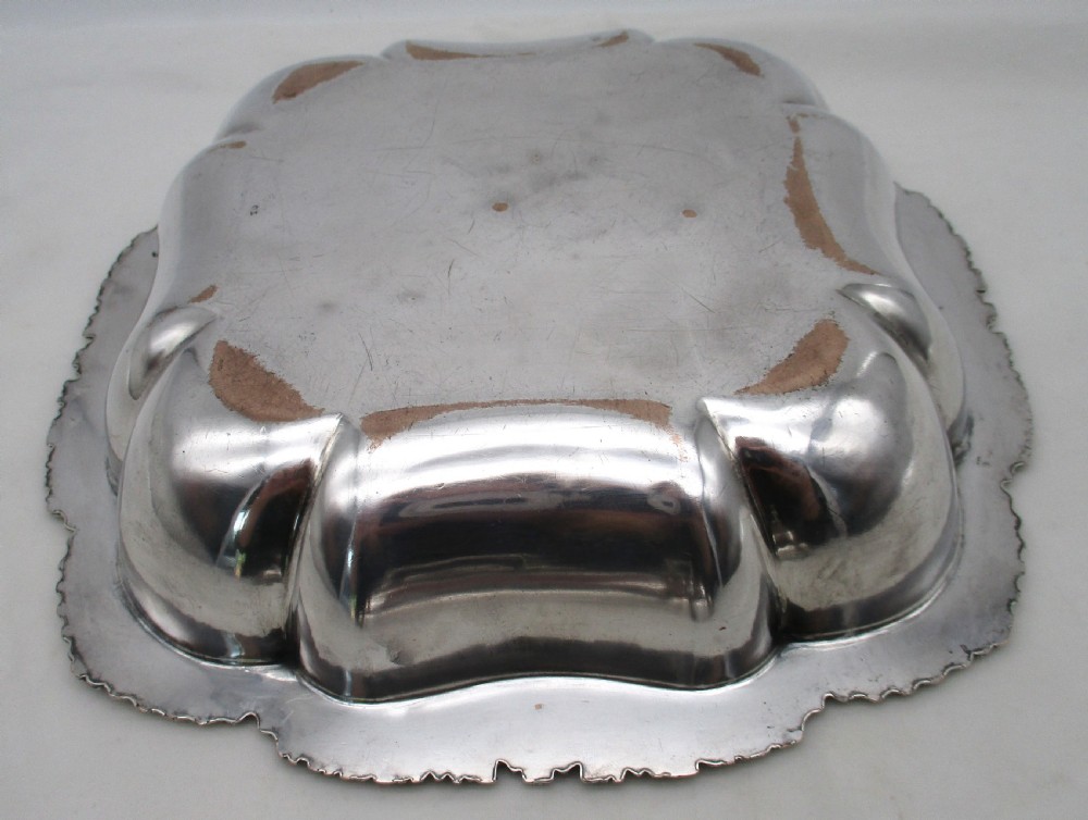 Fine Square Old Sheffield Plated Dome Topped Entree Dish/ Tureen View IX