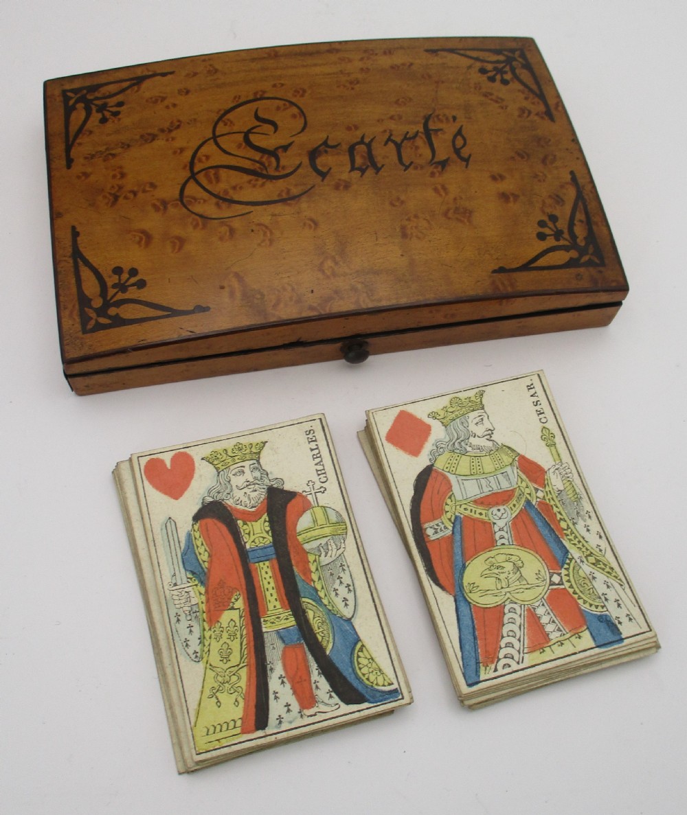 19th Century French Ecarte Card Case with Playing Cards View IX
