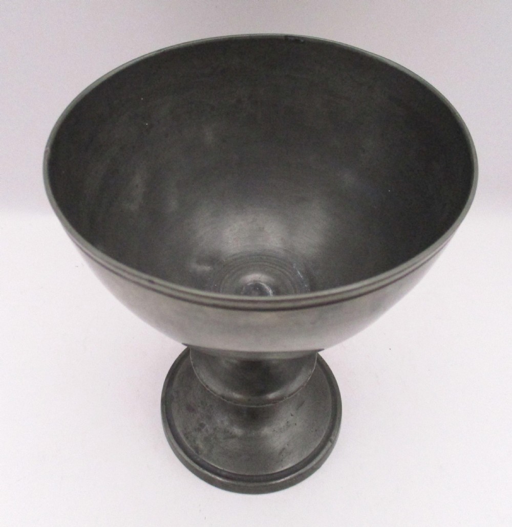 Fine 19th Century Pewter Communion Chalice Goblet View II