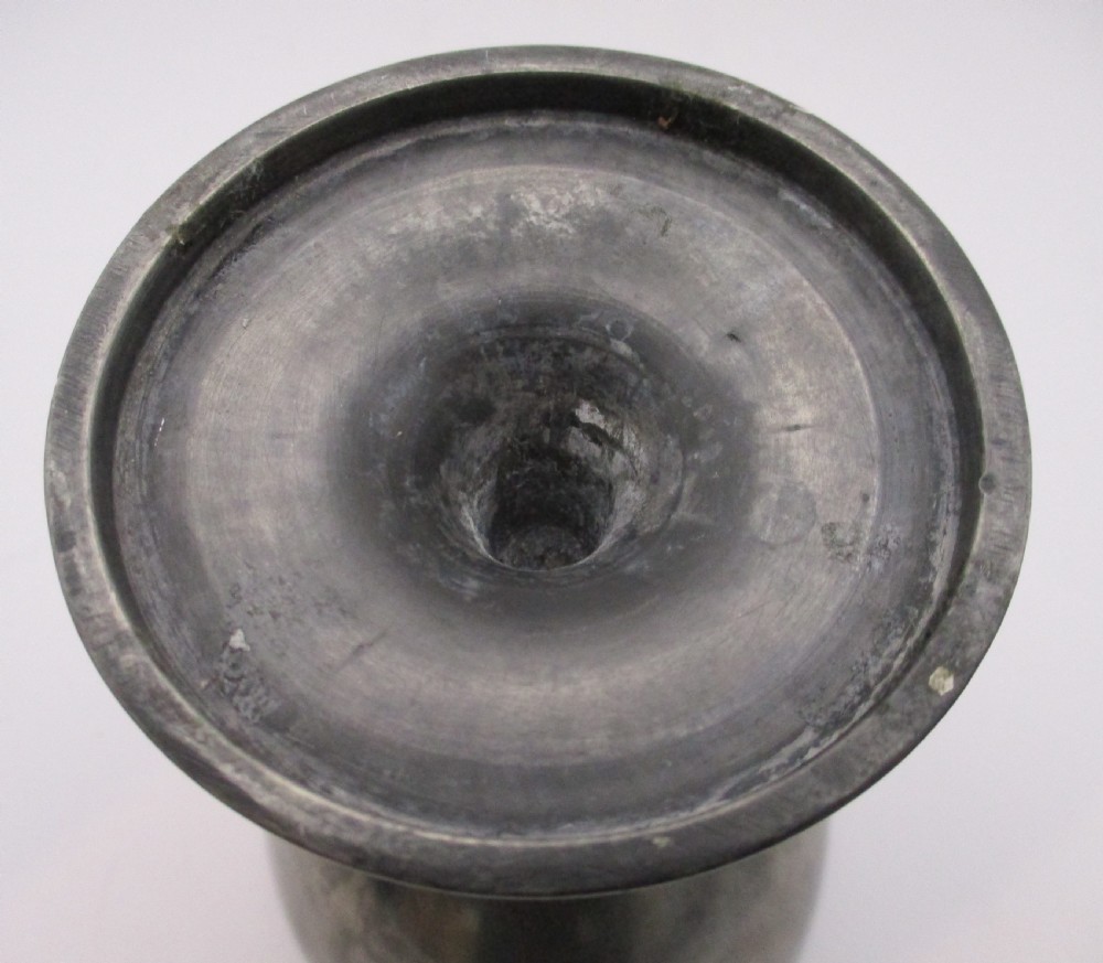 Fine 19th Century Pewter Communion Chalice Goblet View V