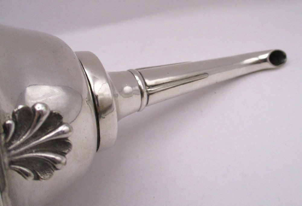 Good Large 19th Century Silver Plated Wine Funnel View II
